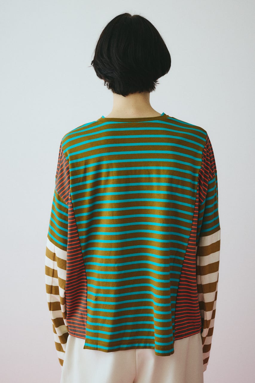 ［予約］Patchwork cut tops 柄KHA FREE