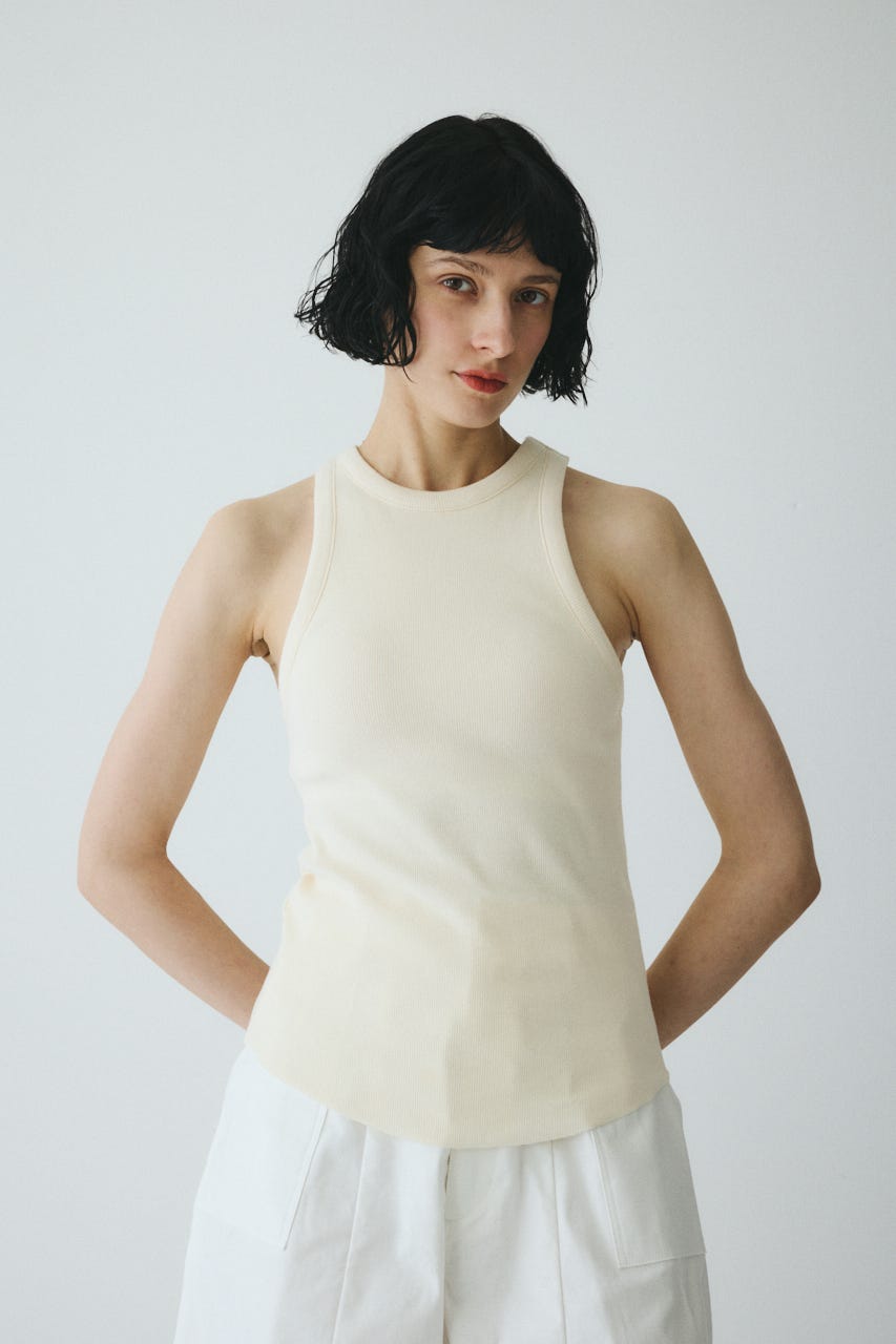 ［予約］Teleco tank top O/WHT FREE