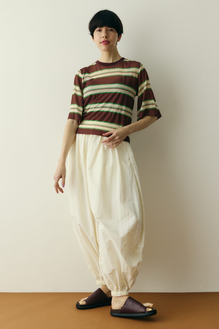 ［予約］Border half tops 柄BRN FREE