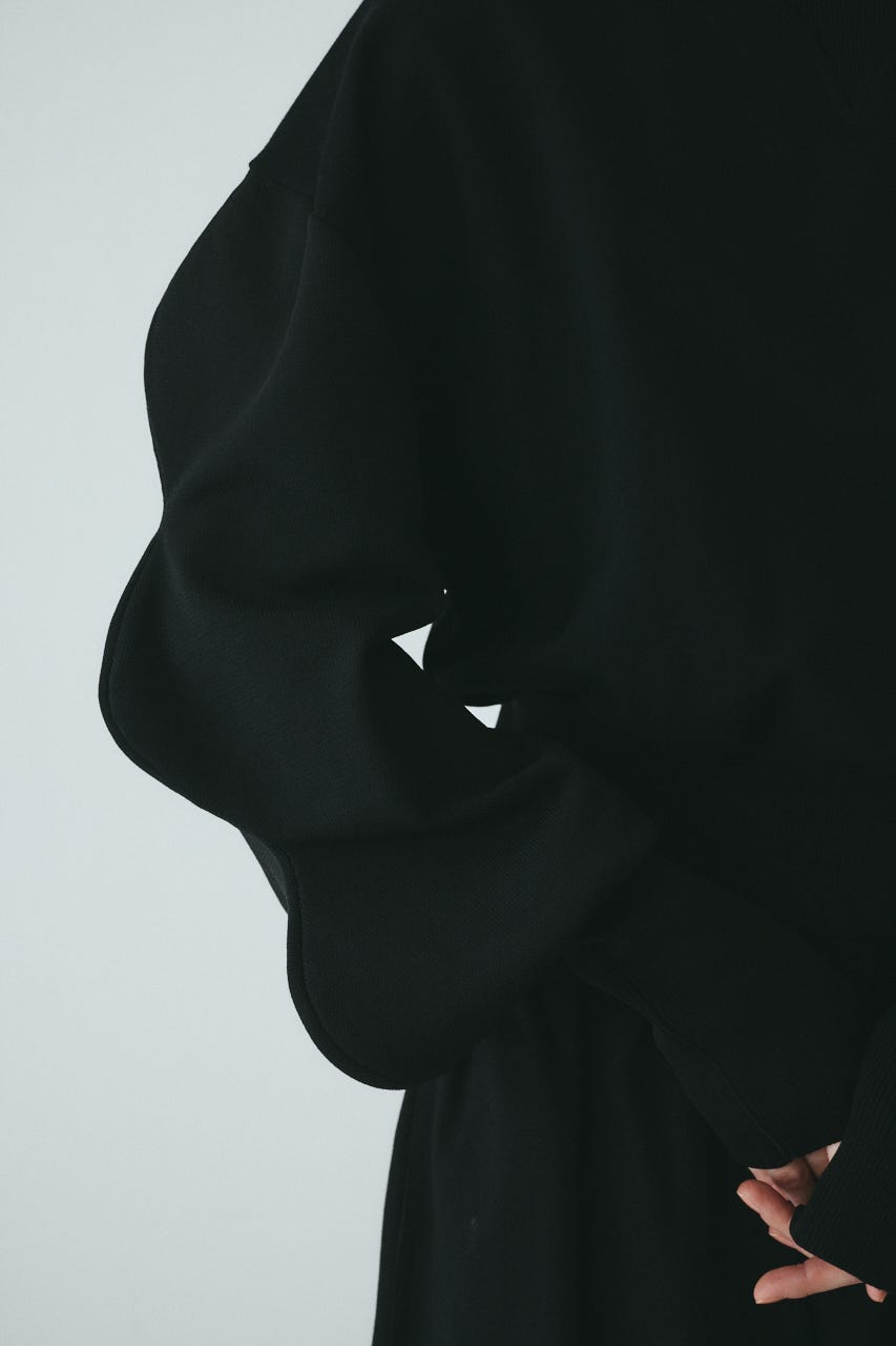 ［予約］Mountain sleeve tops BLK FREE