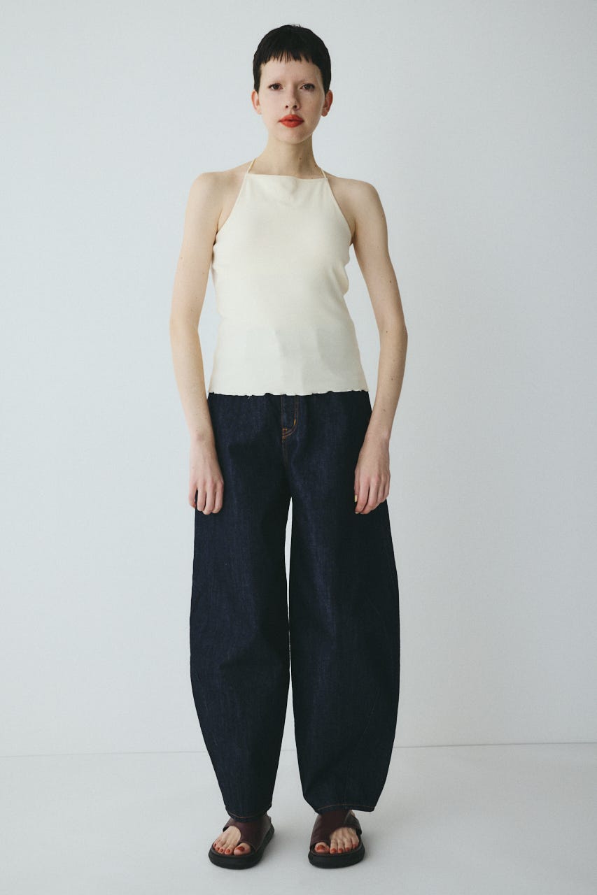 Bi color cord camisole O/WHT FREE