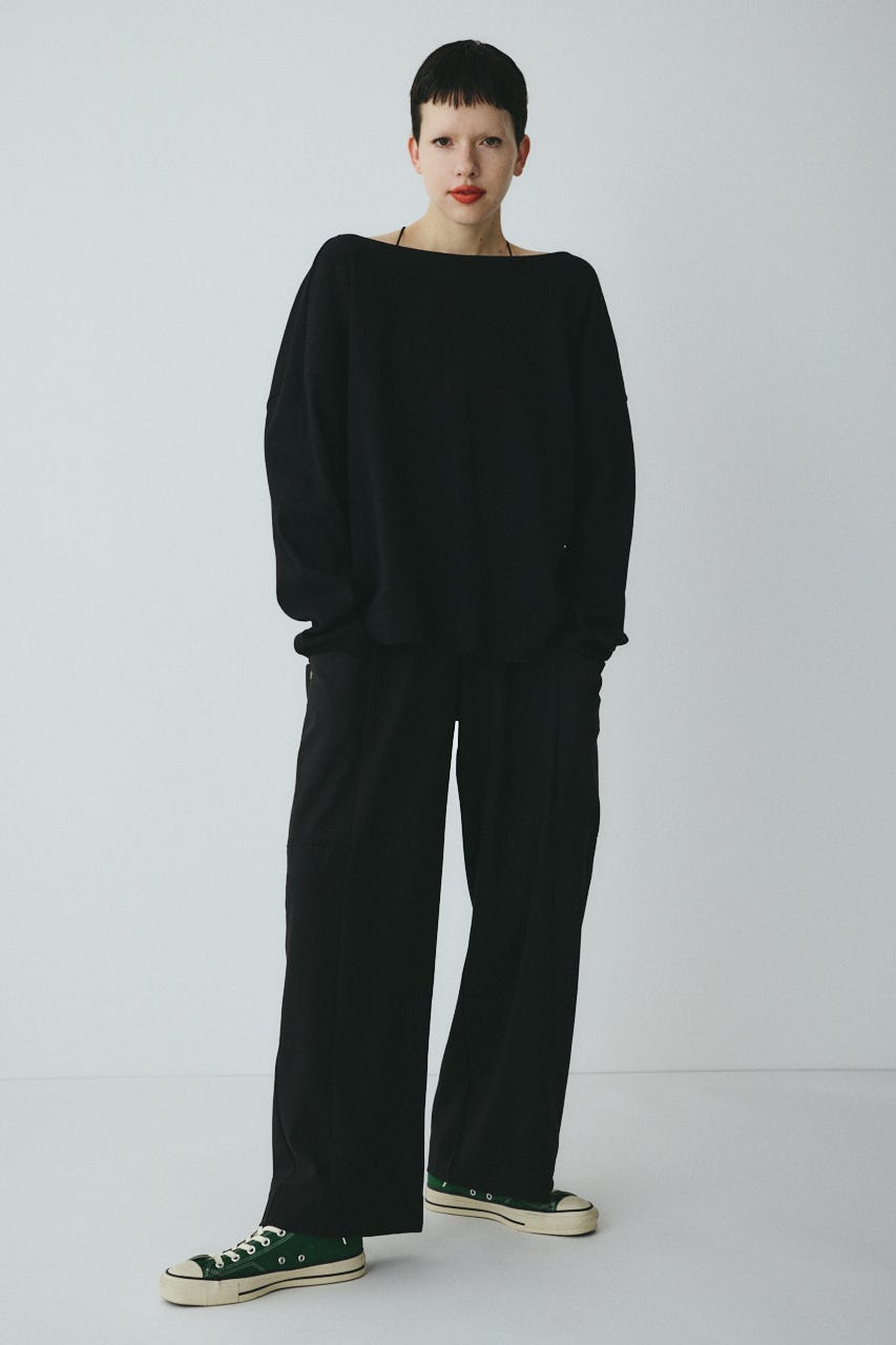 2Way over size cut tops BLK FREE