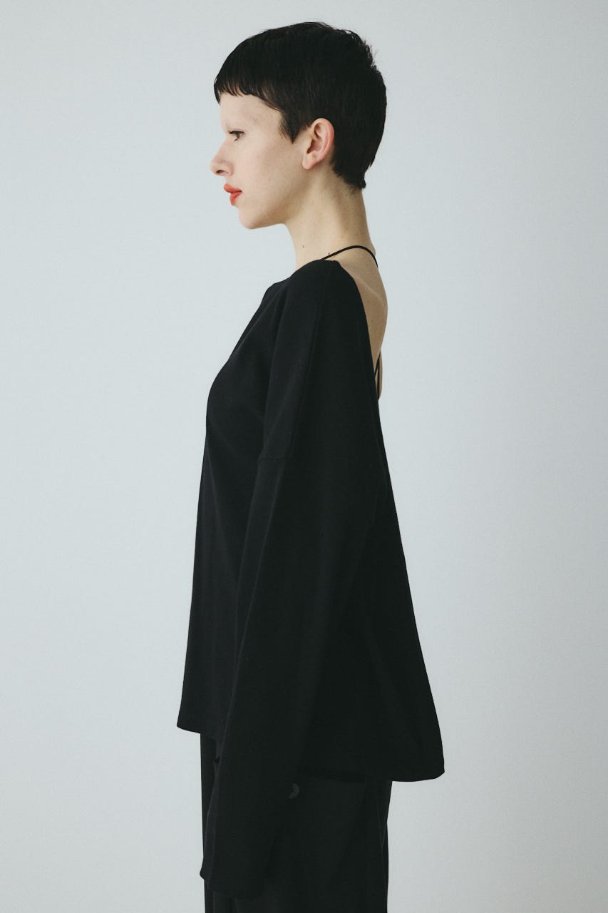 2Way over size cut tops BLK FREE