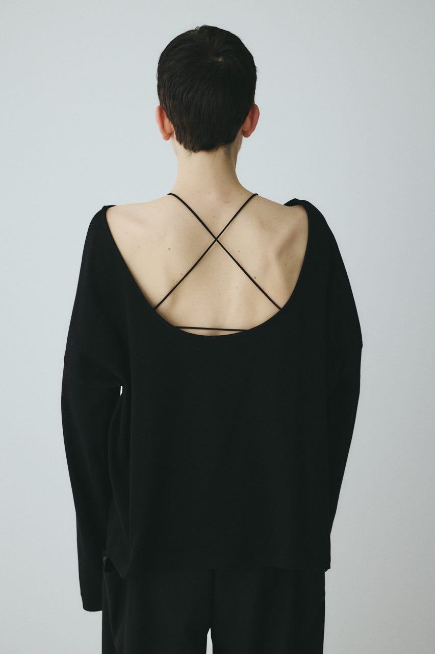 2Way over size cut tops BLK FREE