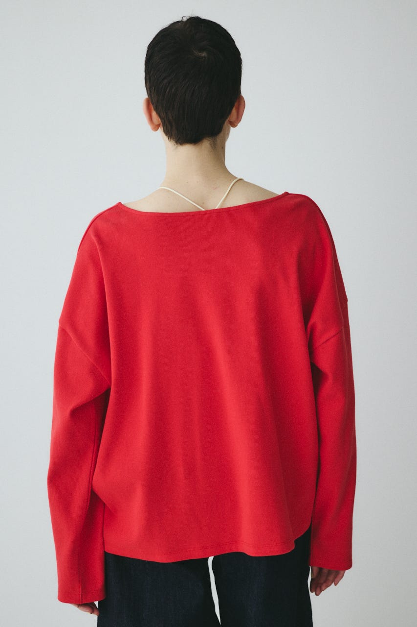 2Way over size cut tops RED FREE