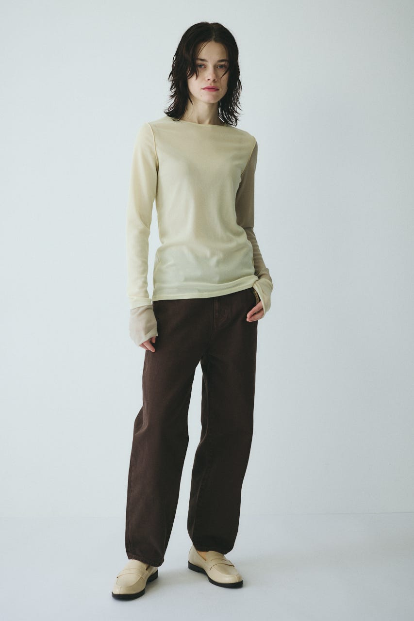 ［予約］Bi color mesh inner tops 柄YEL FREE