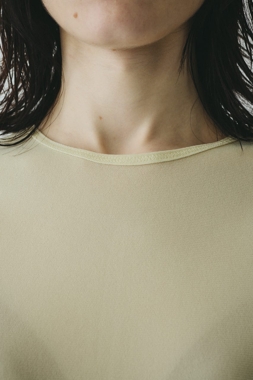 ［予約］Bi color mesh inner tops 柄YEL FREE