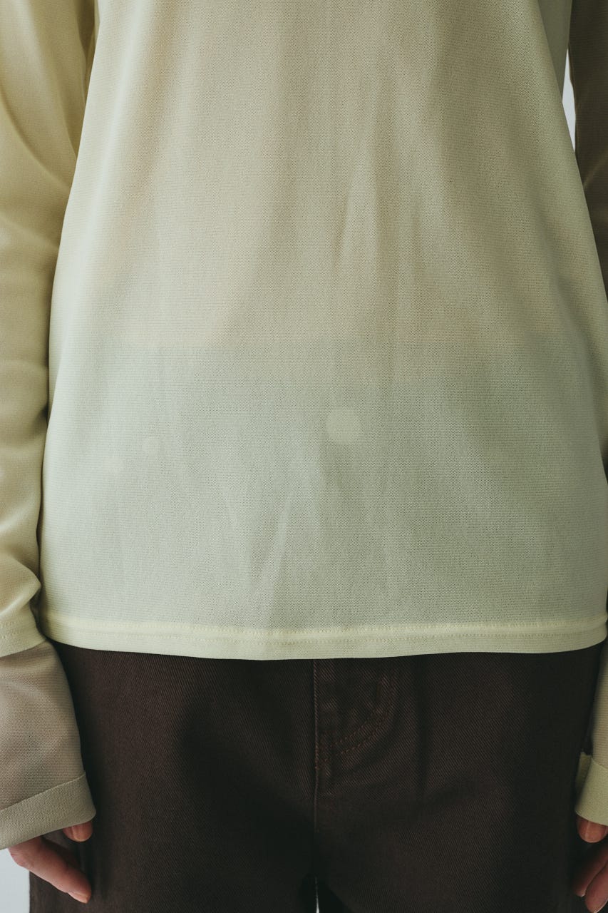 ［予約］Bi color mesh inner tops 柄YEL FREE