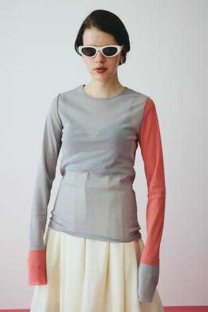 ［予約］Bi color mesh inner tops