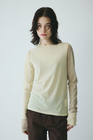 ［予約］Bi color mesh inner tops