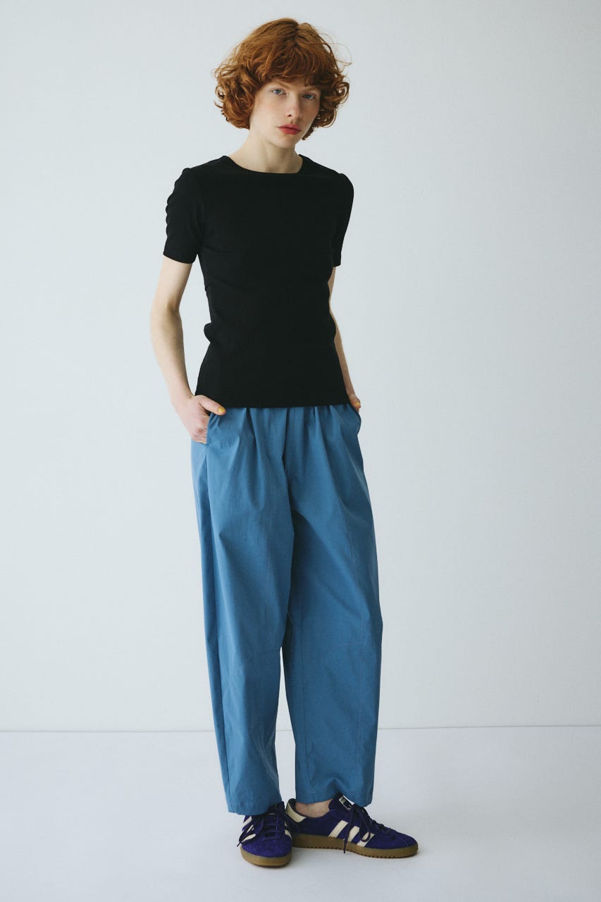 ［予約］Back open cut tops BLK FREE