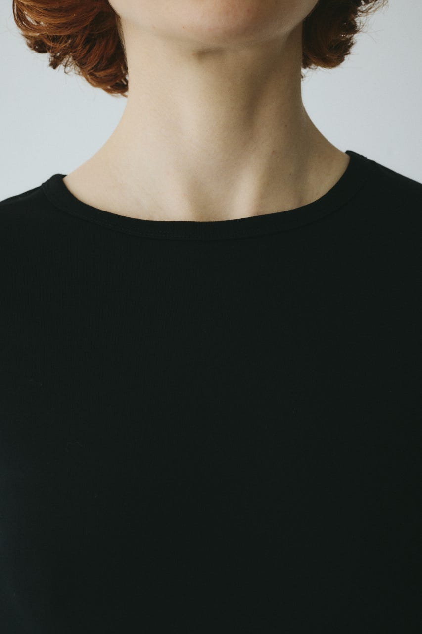 ［予約］Back open cut tops BLK FREE