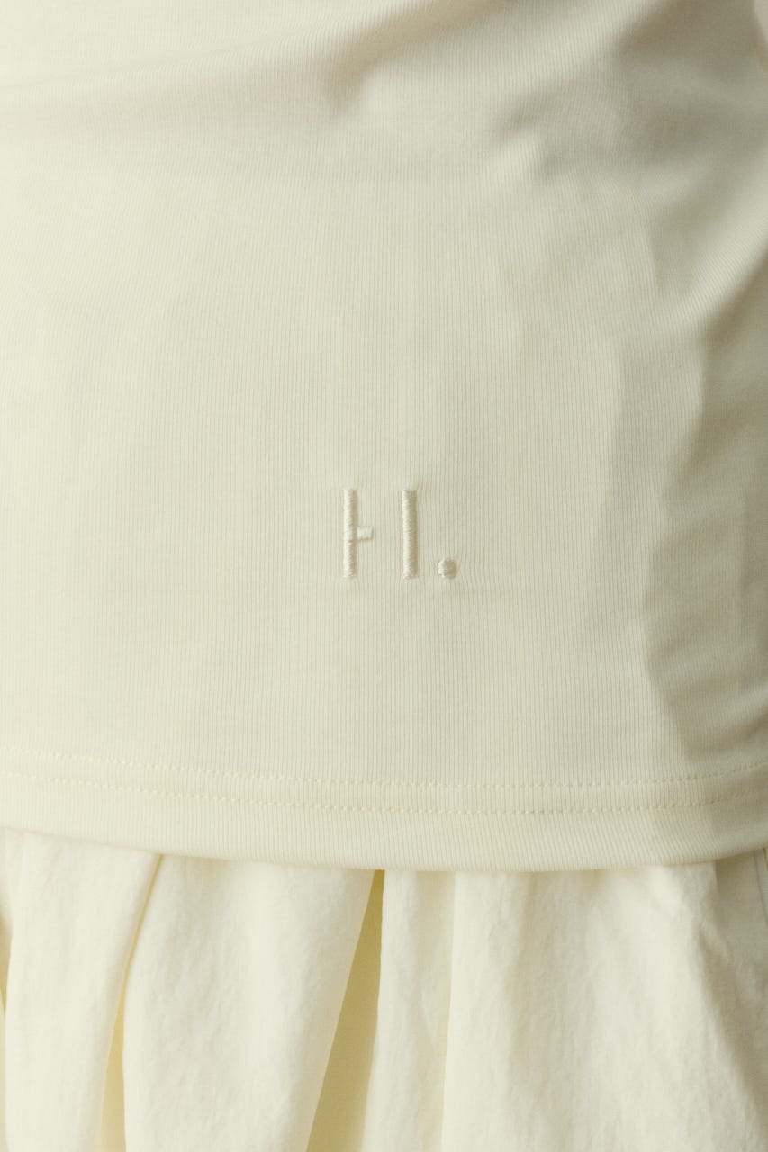 ［予約］Back open cut tops O/WHT FREE