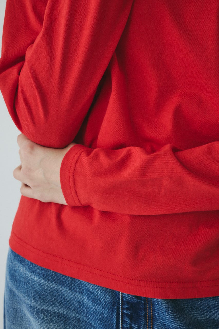 ［予約］Wave frill cut tops RED FREE