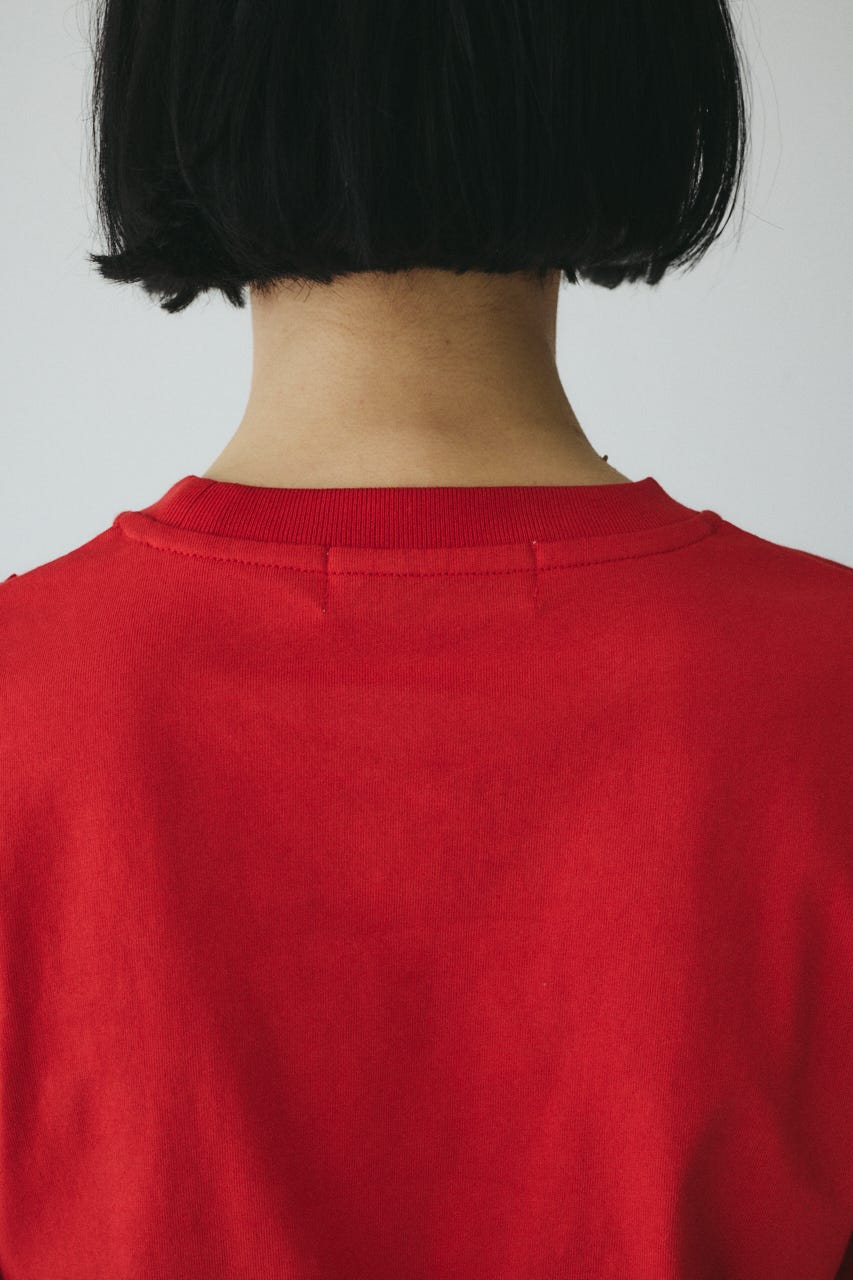 ［予約］Wave frill cut tops RED FREE