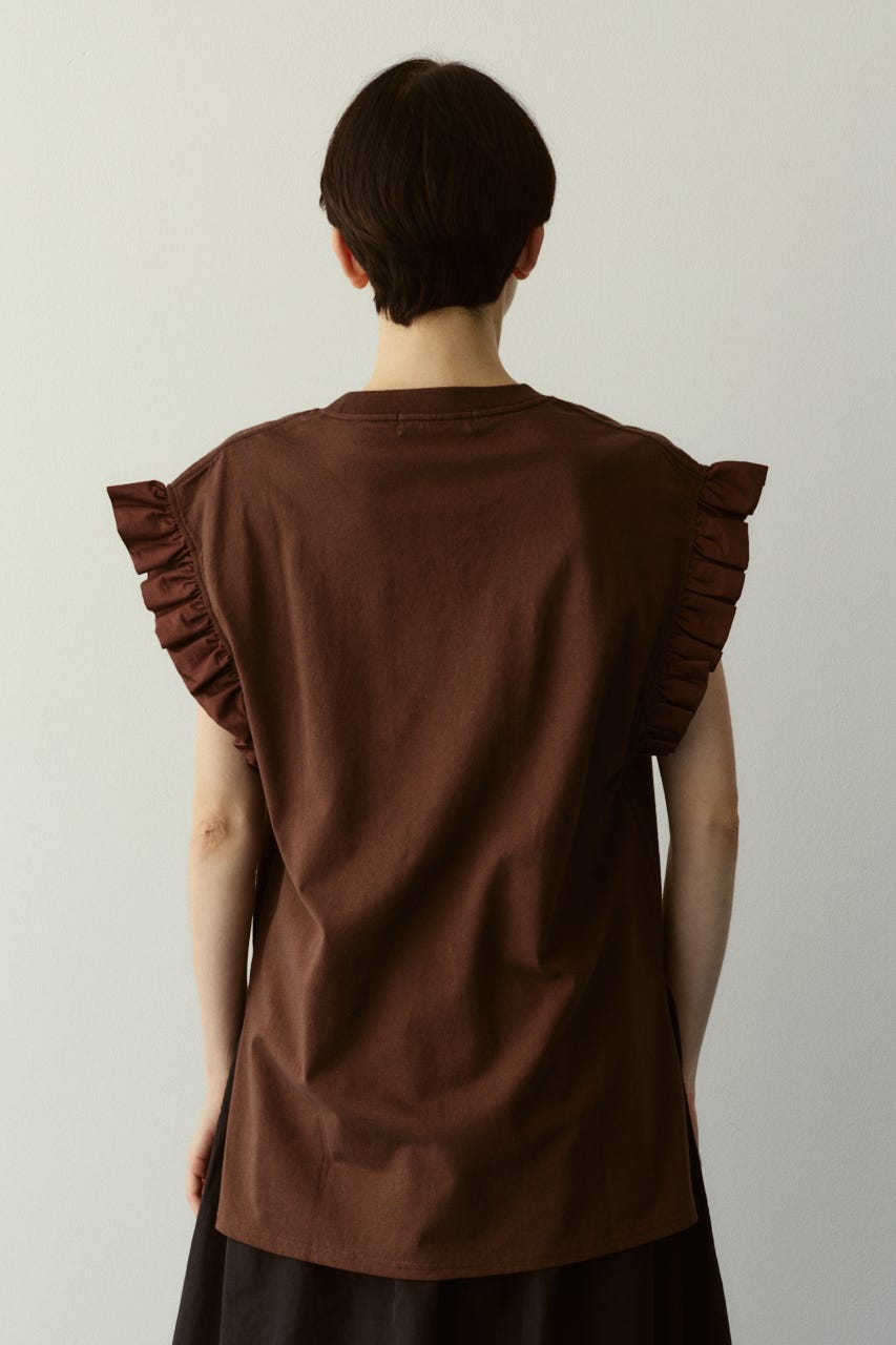 【ポイントアップ+4％対象商品】［予約］Point frill box tops BRN FREE