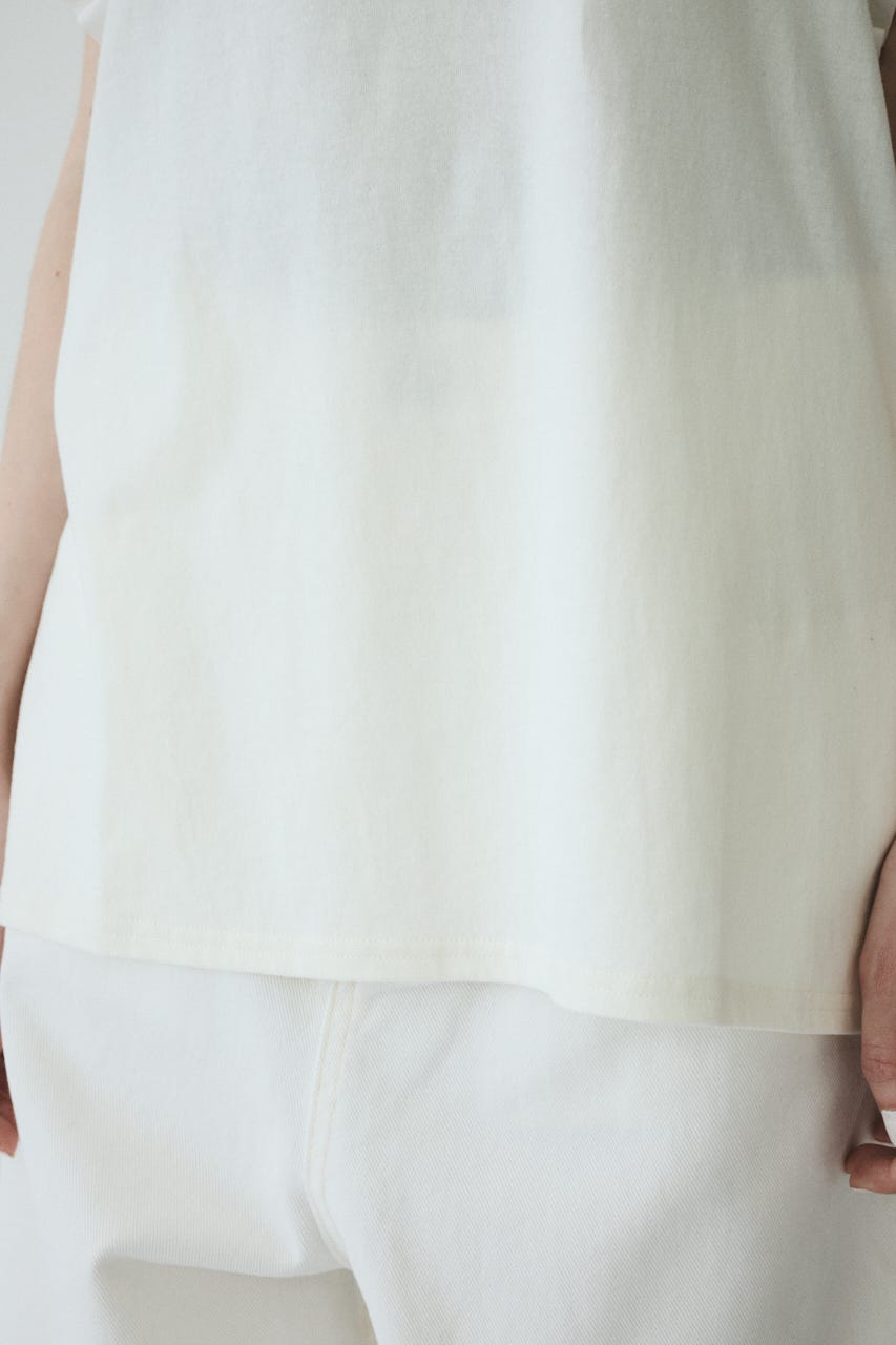 【ポイントアップ+4％対象商品】［予約］Point frill box tops WHT FREE