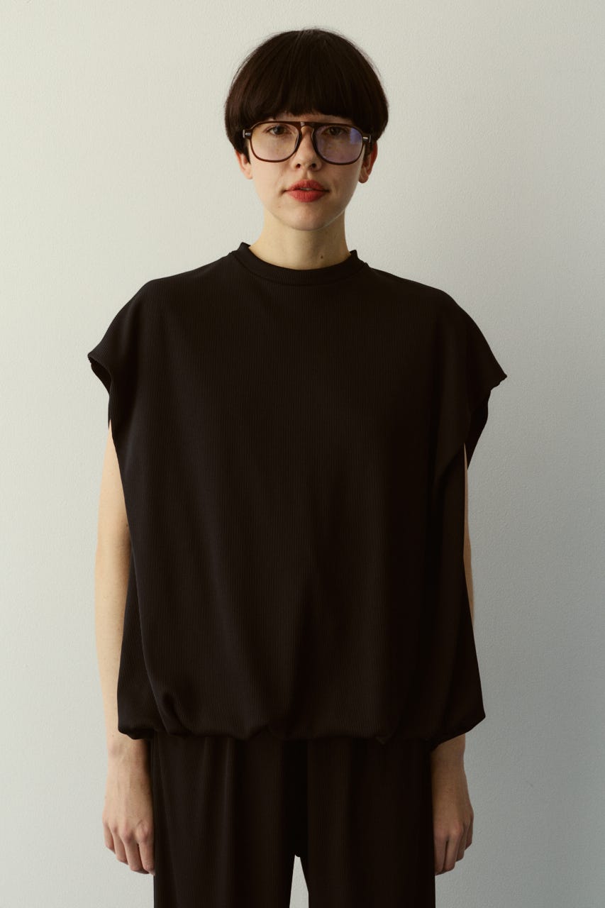 ［予約］Balloon cut tops BLK FREE