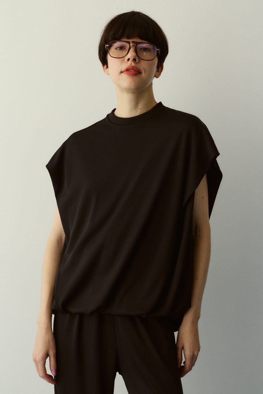 ［予約］Balloon cut tops BLK FREE