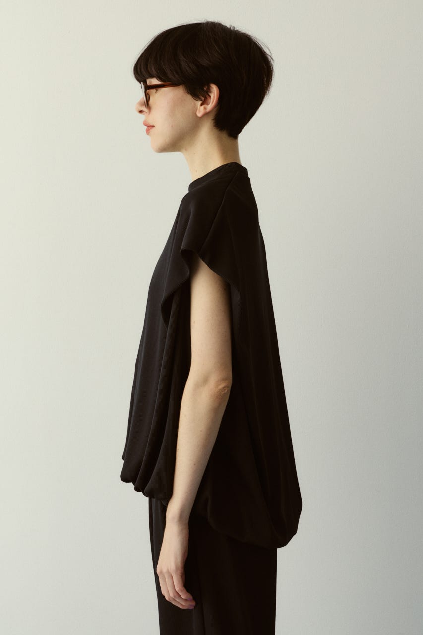 ［予約］Balloon cut tops BLK FREE