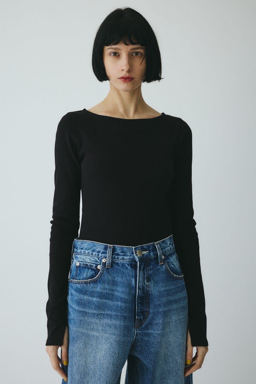 ［予約］Teleco back open tee BLK FREE