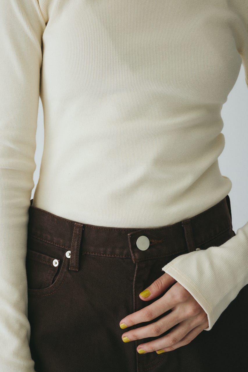 ［予約］Teleco back open tee O/WHT FREE