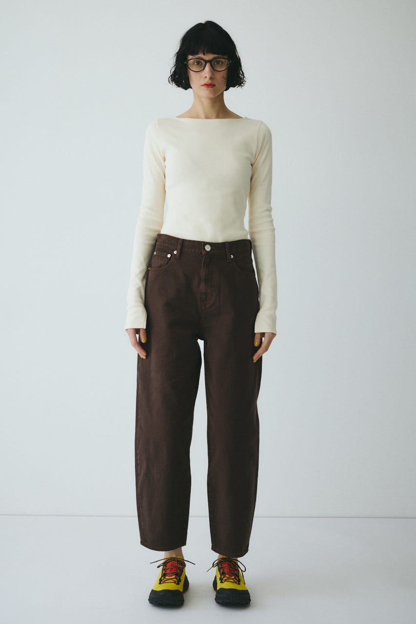 ［予約］Teleco back open tee O/WHT FREE