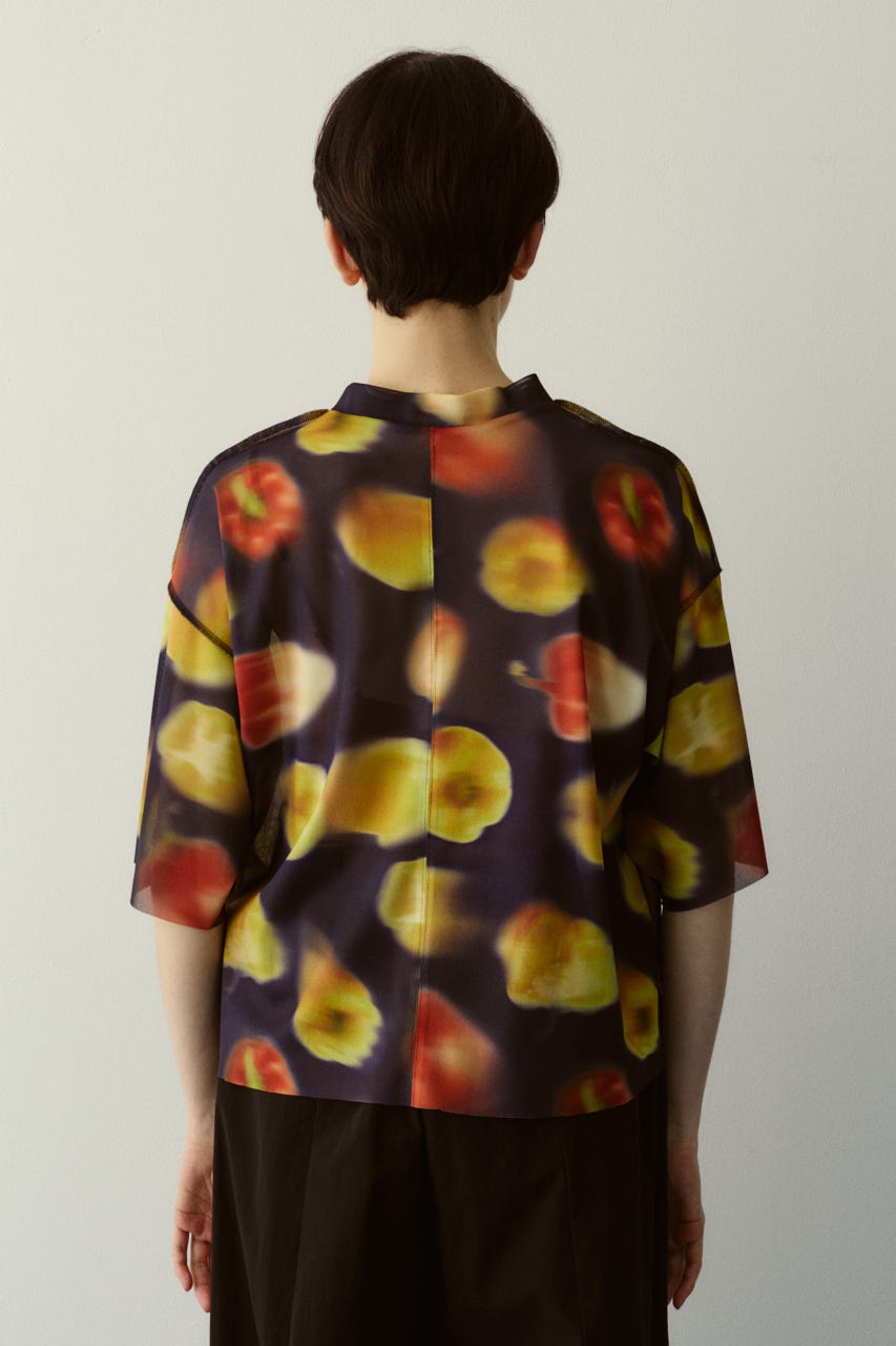 ［予約］Paprika pattern tops 柄NVY FREE
