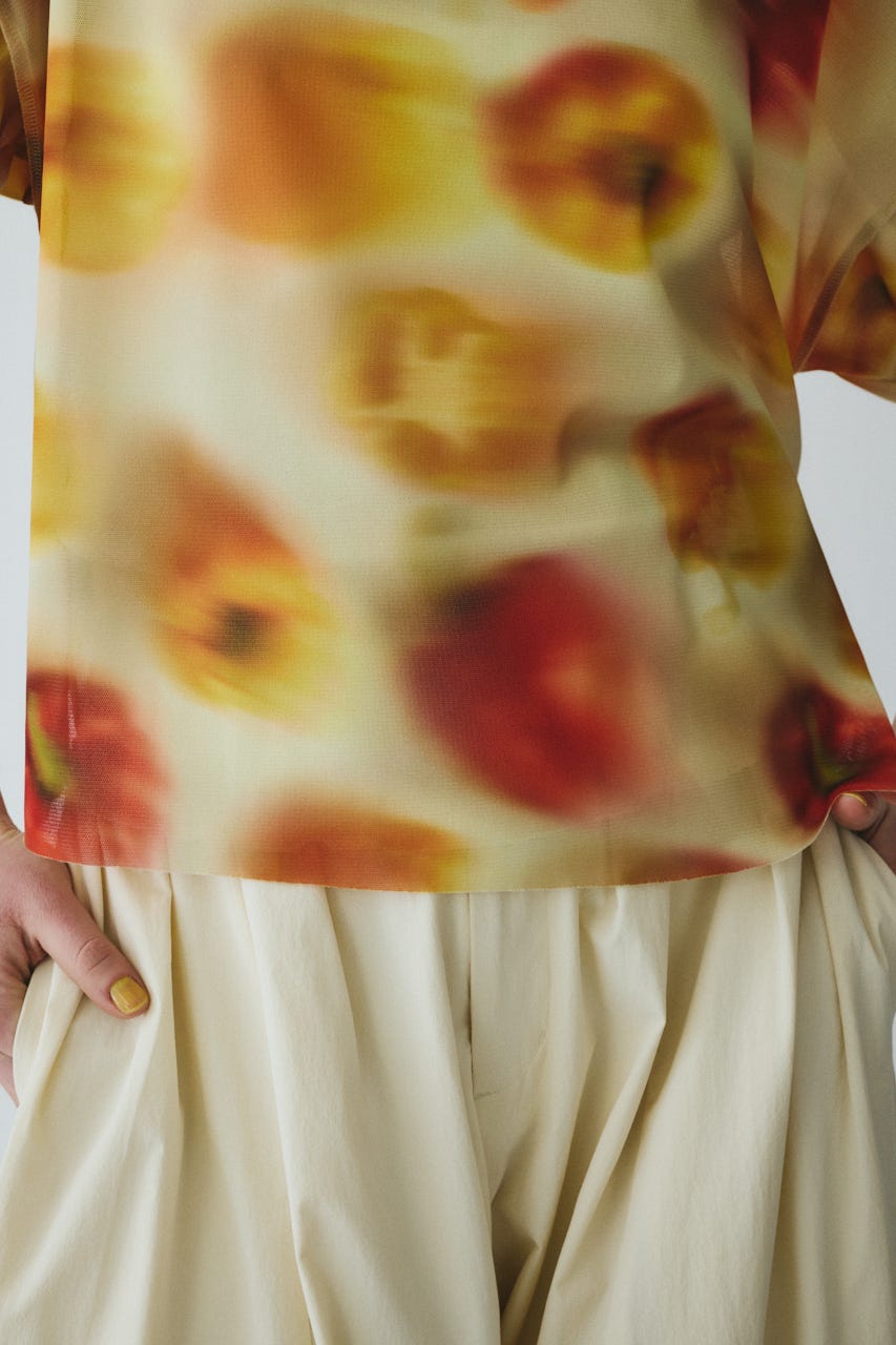 ［予約］Paprika pattern tops 柄YEL FREE