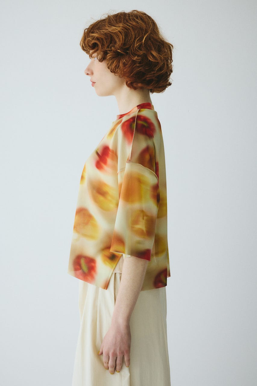 ［予約］Paprika pattern tops 柄YEL FREE