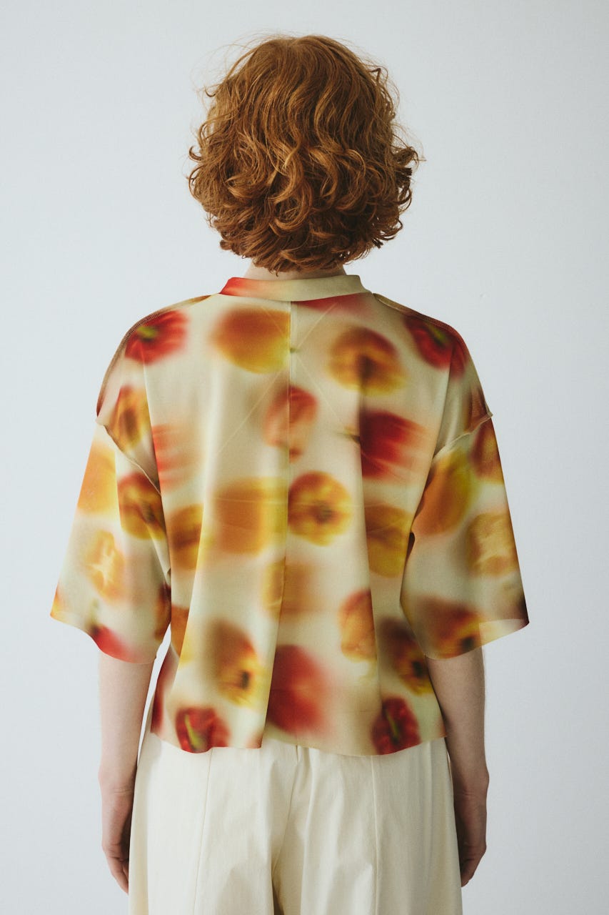 ［予約］Paprika pattern tops 柄YEL FREE