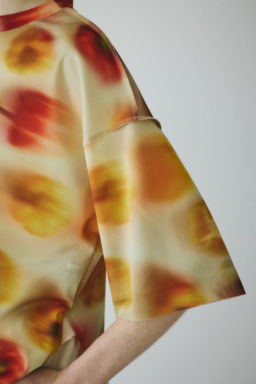 ［予約］Paprika pattern tops 柄YEL FREE