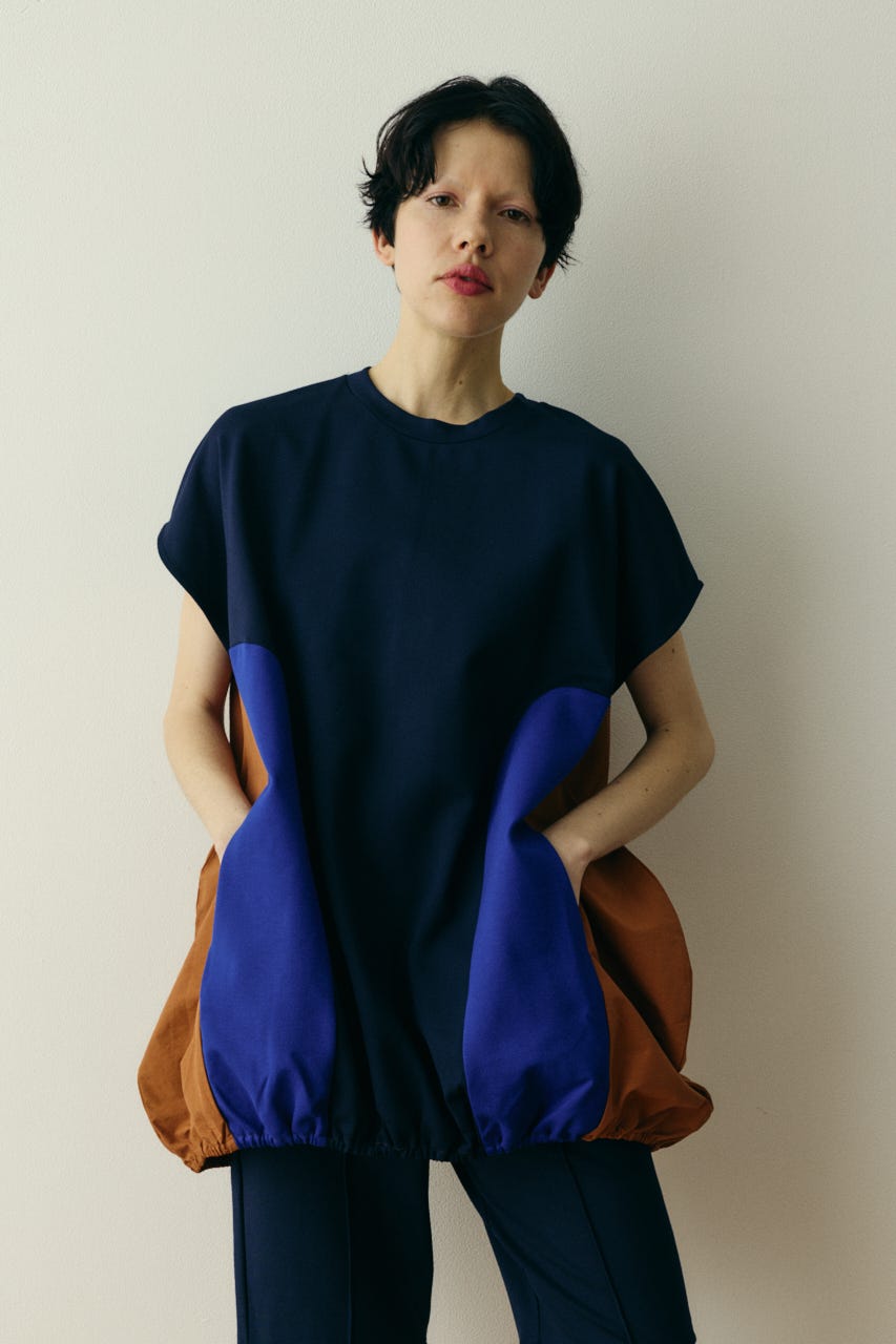 ［予約］Docking egg tops 柄NVY FREE