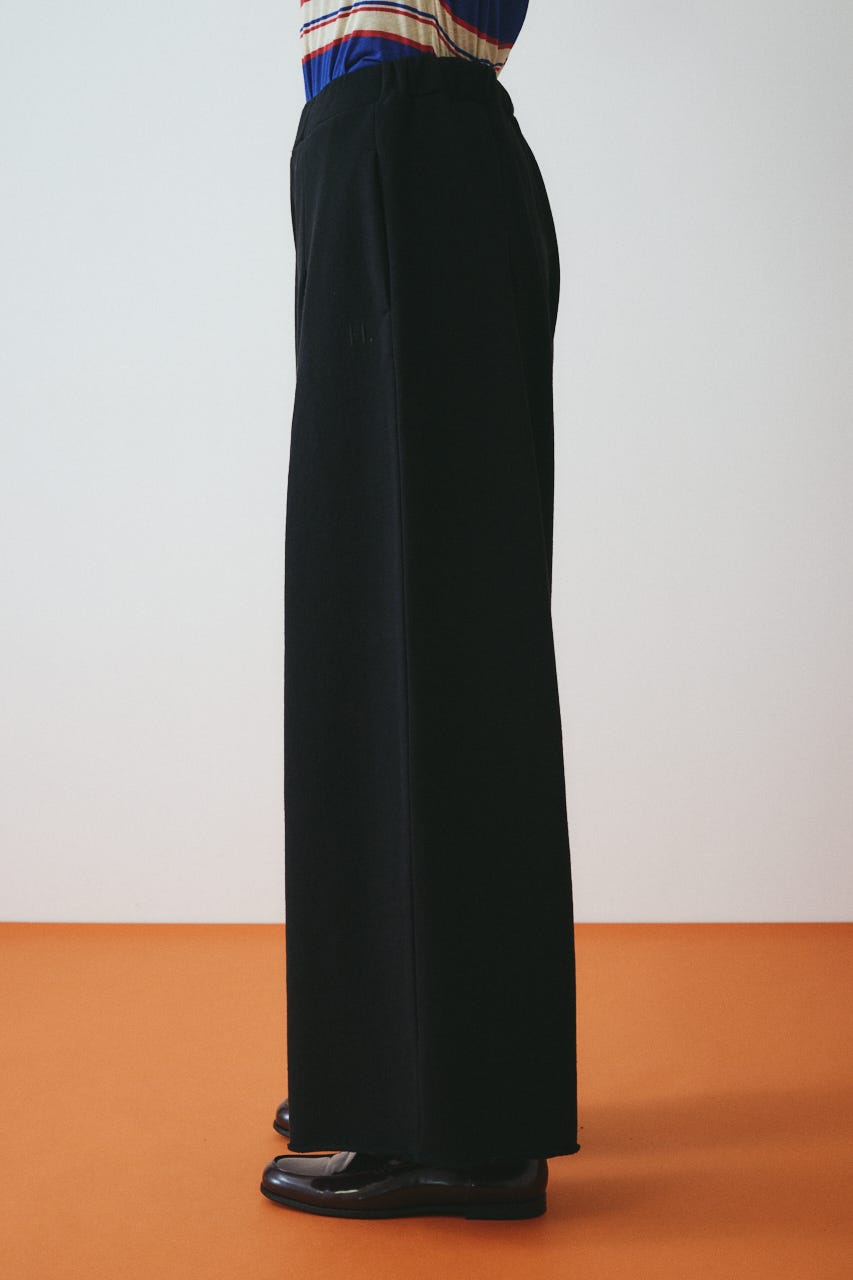 ［予約］Tuck wide pants BLK 38