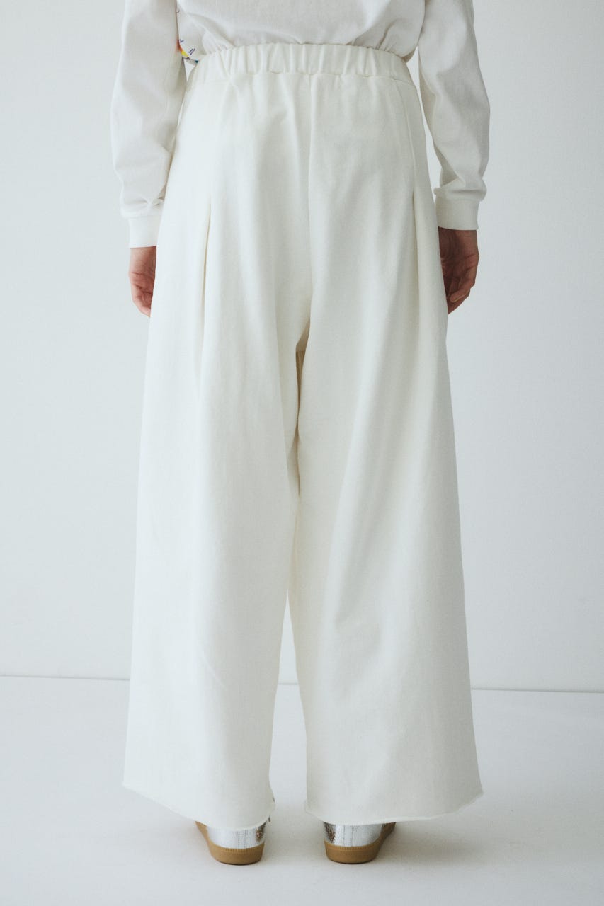 ［予約］Tuck wide pants WHT 38