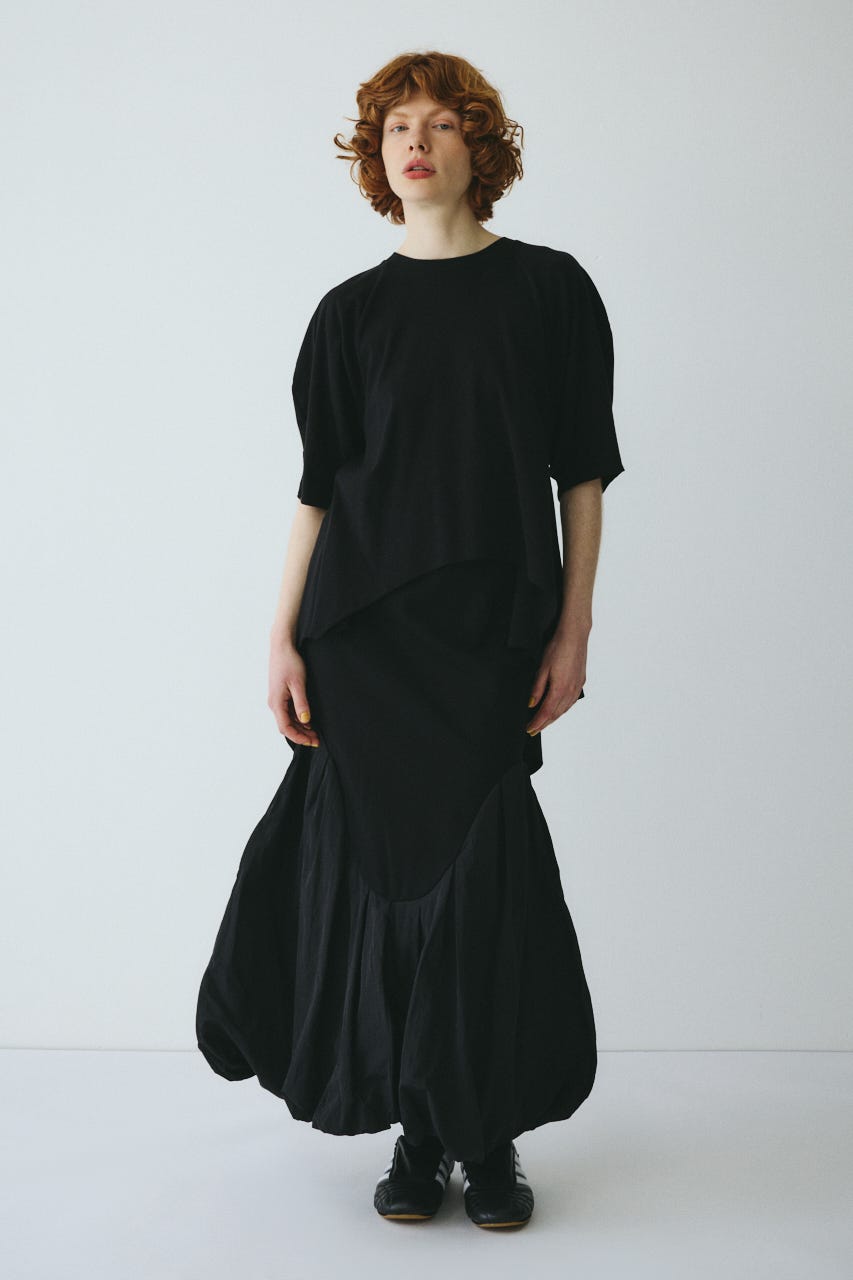 Round switching skirt BLK FREE