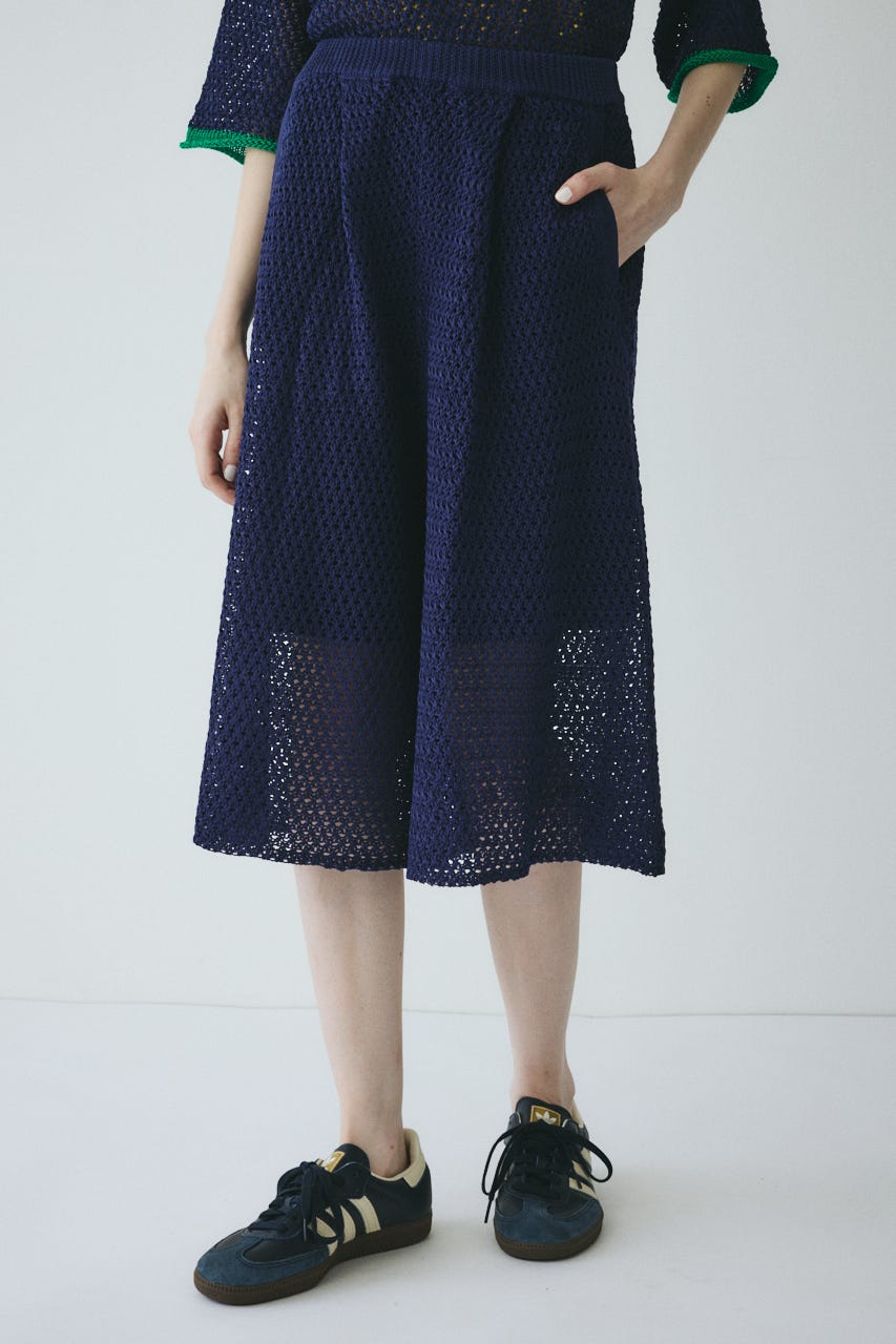 【ポイントアップ+4％対象商品】［予約］Mesh knit half pants NVY FREE