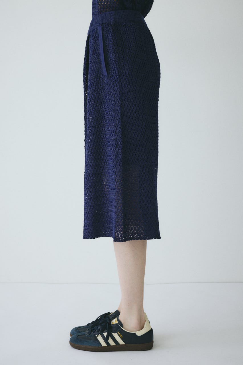 【ポイントアップ+4％対象商品】［予約］Mesh knit half pants NVY FREE