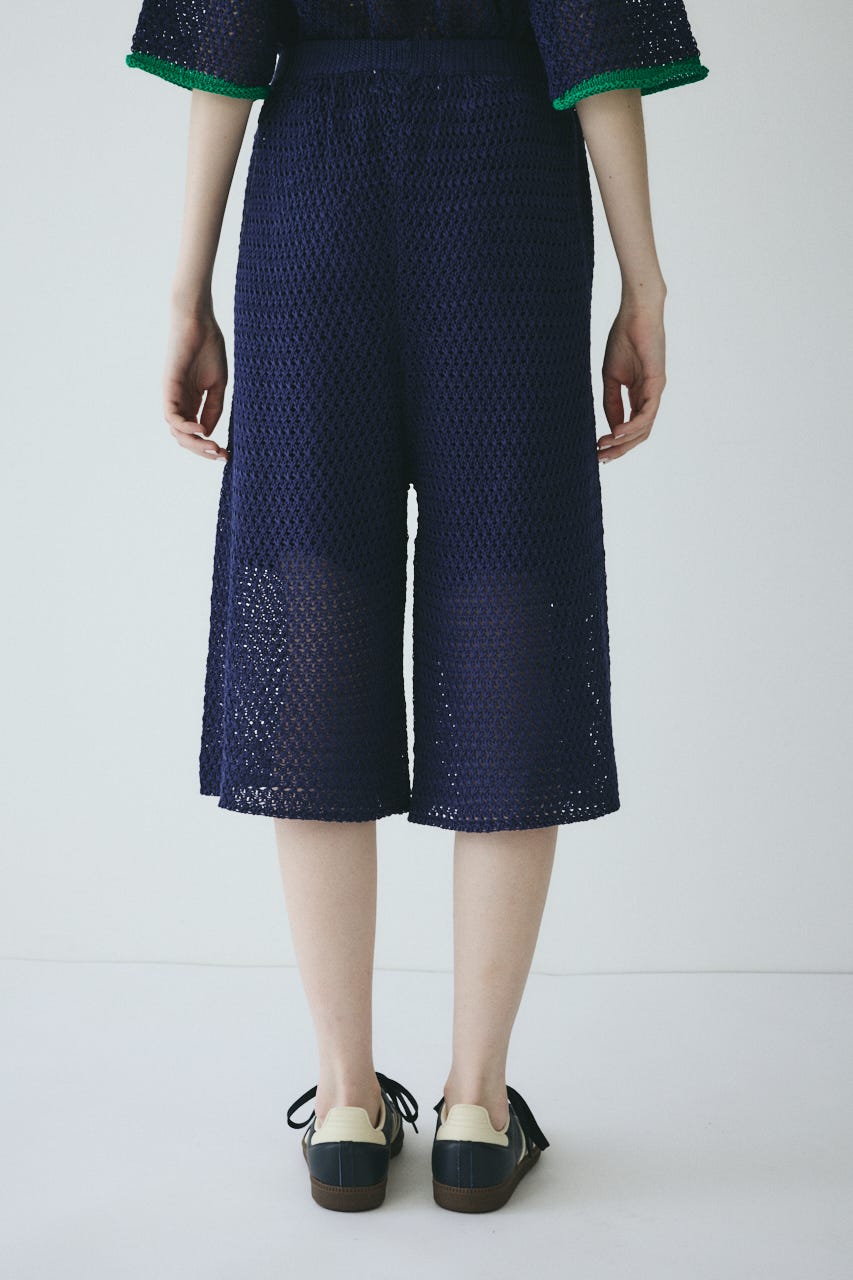 【ポイントアップ+4％対象商品】［予約］Mesh knit half pants NVY FREE