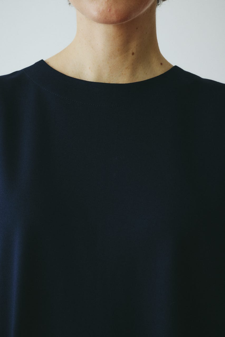 ［予約］Cap sleeve dress 柄NVY 36