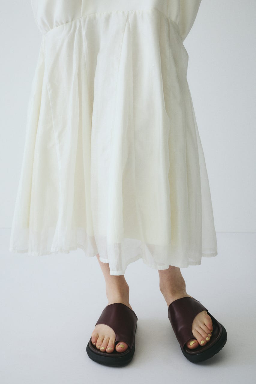 ［予約］Cap sleeve dress WHT 36