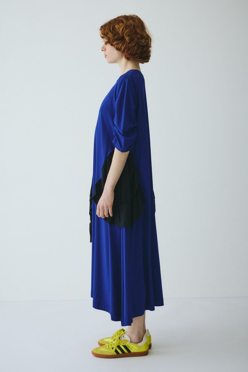 Round gather dress BLU FREE