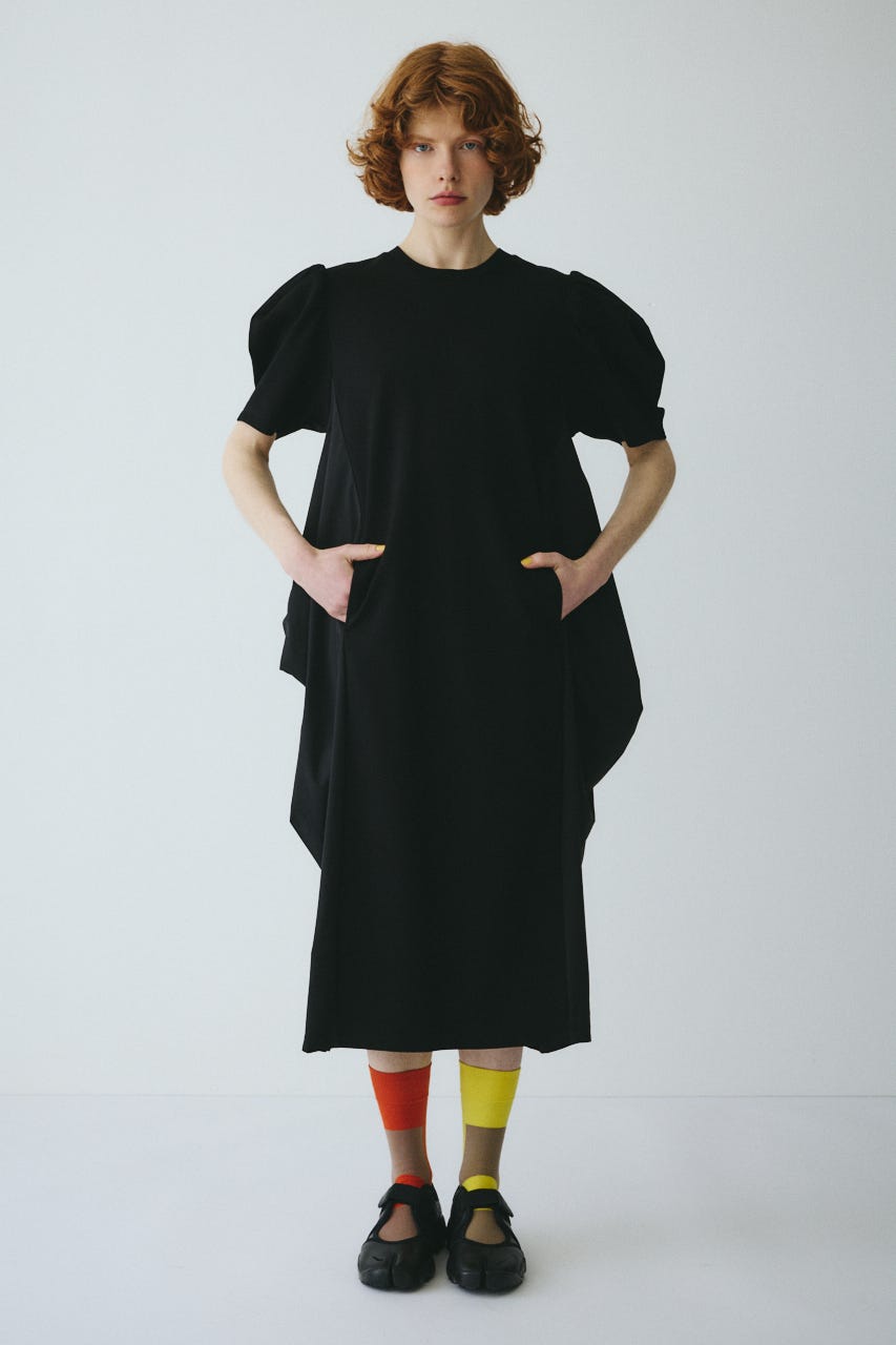 ［予約］Docking squeeze dress BLK 38