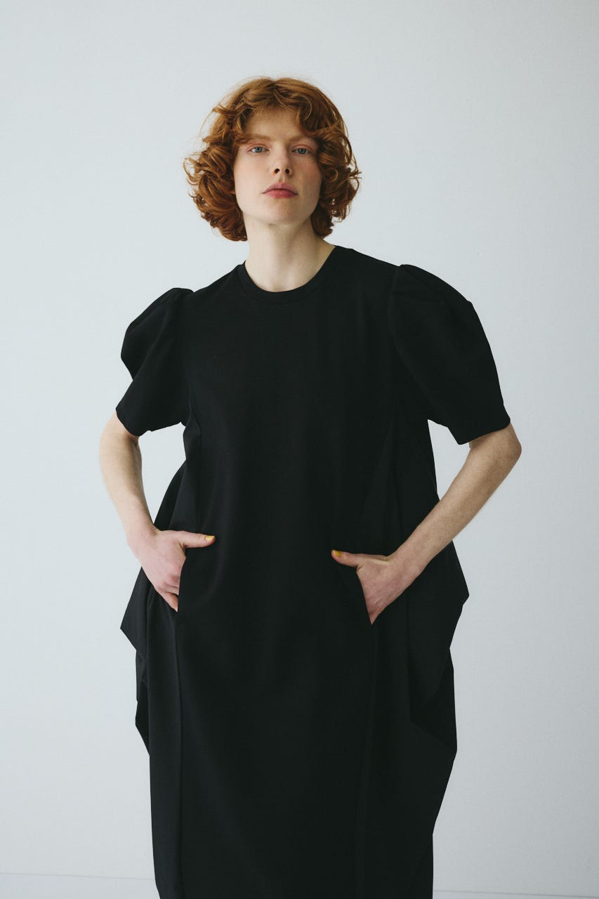 ［予約］Docking squeeze dress BLK 38