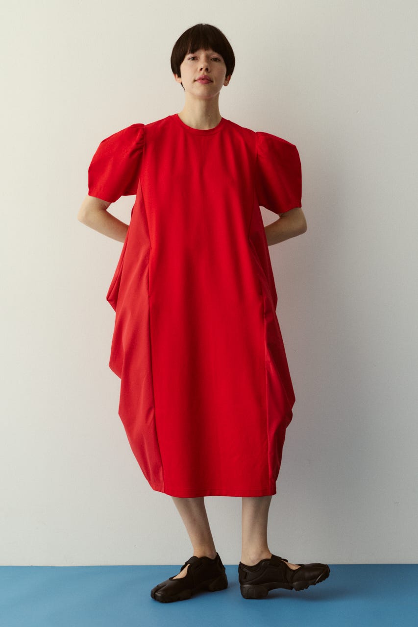 ［予約］Docking squeeze dress RED 38