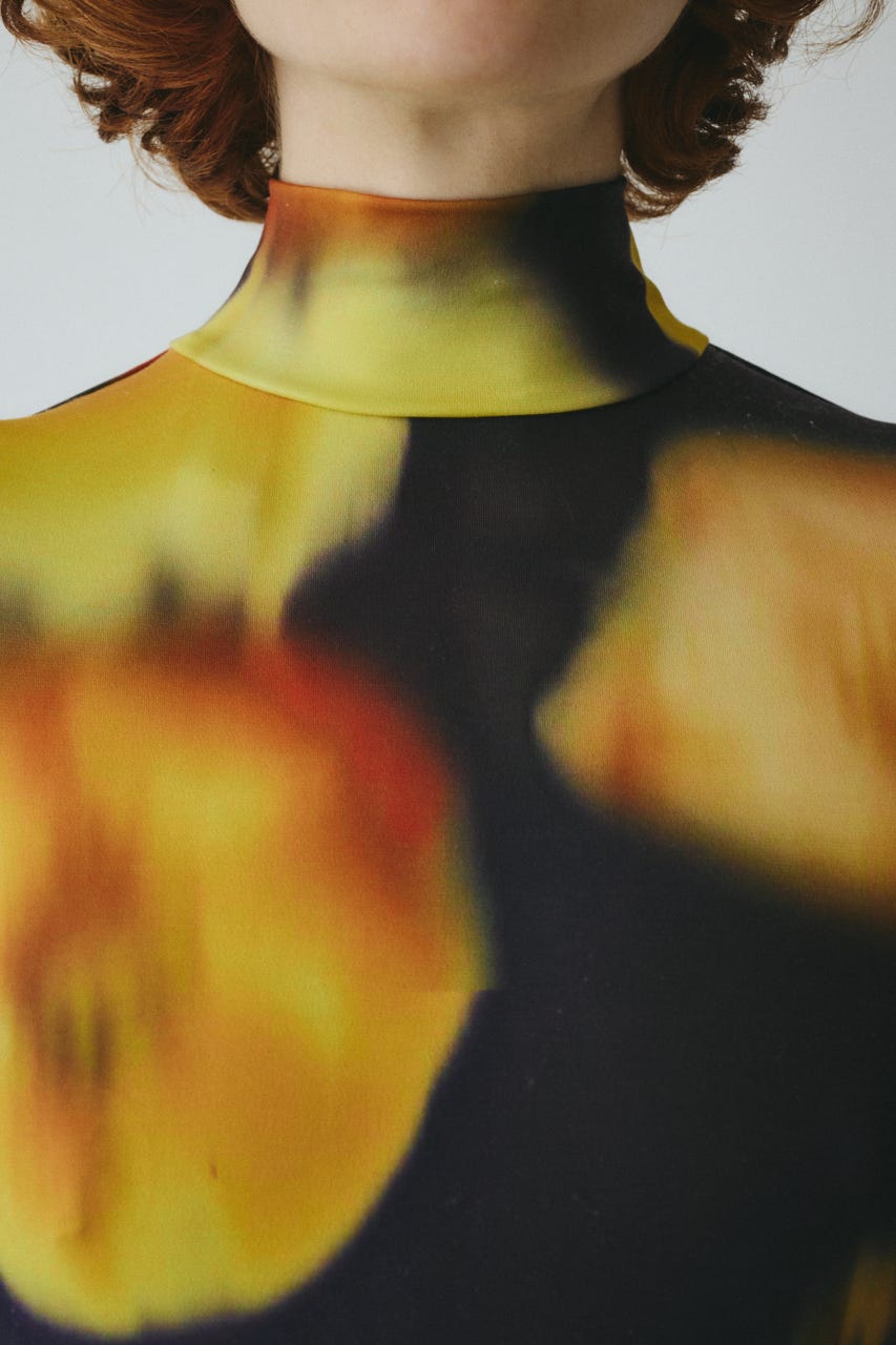 ［予約］Paprika pattern dress 柄NVY FREE