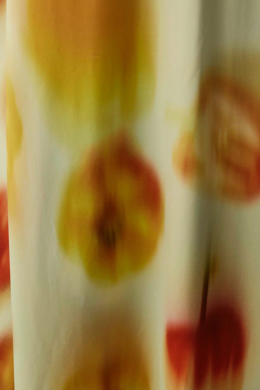 ［予約］Paprika pattern dress 柄YEL FREE