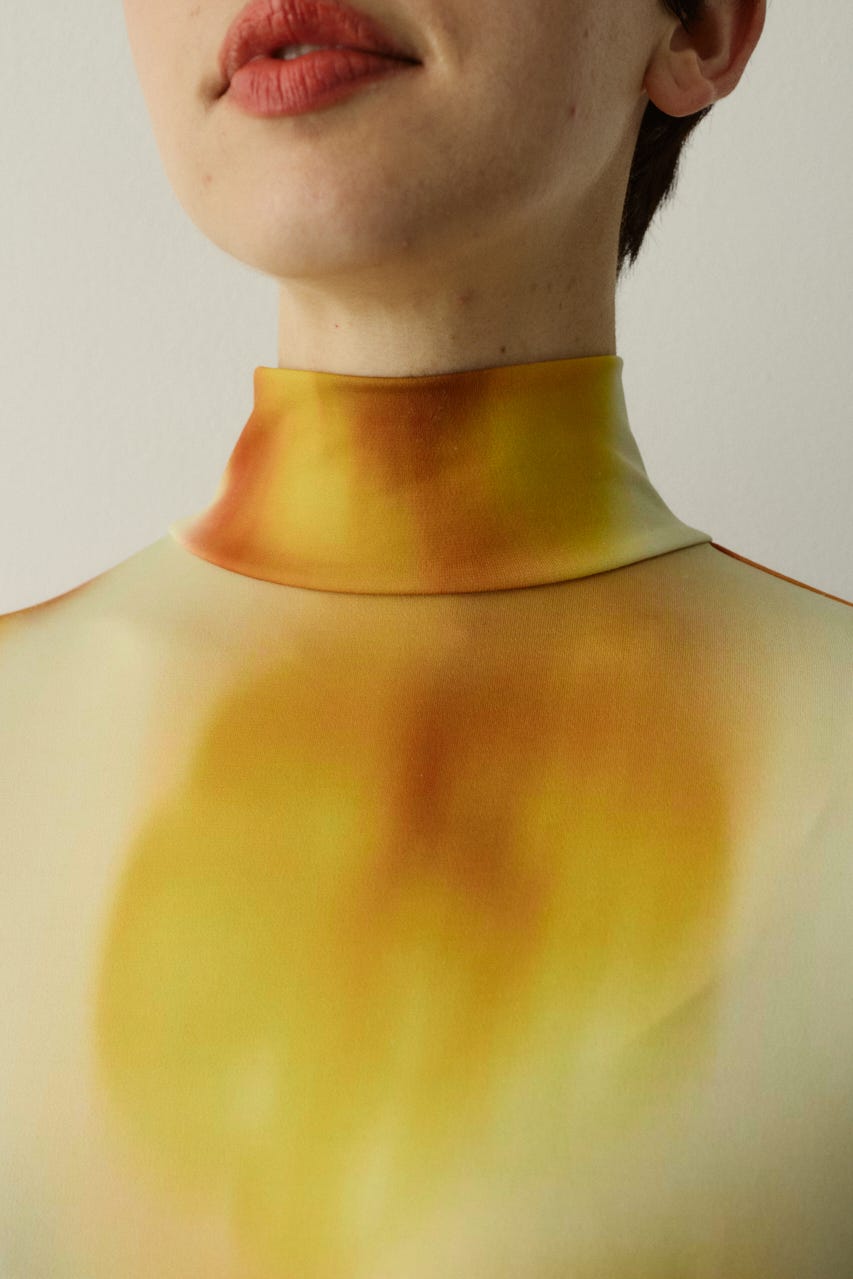 ［予約］Paprika pattern dress 柄YEL FREE