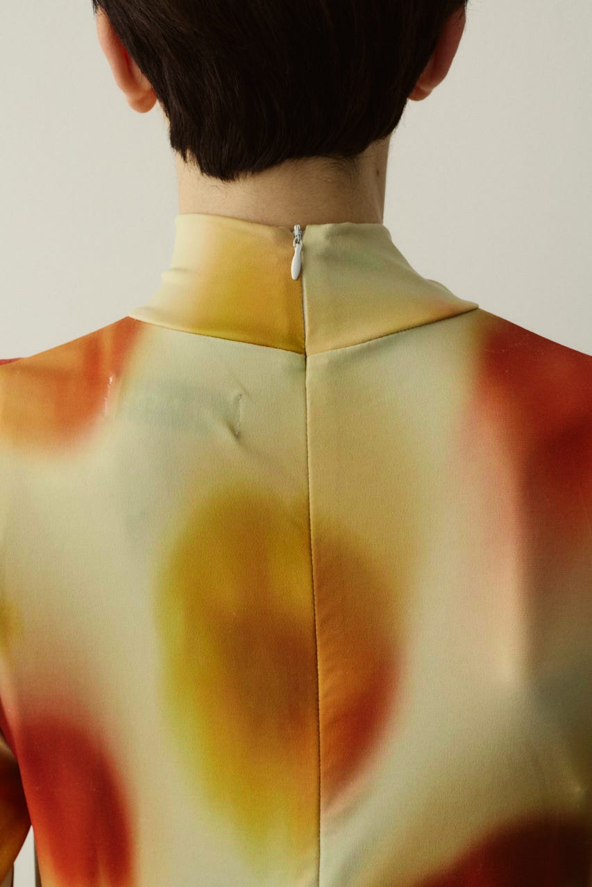 ［予約］Paprika pattern dress 柄YEL FREE