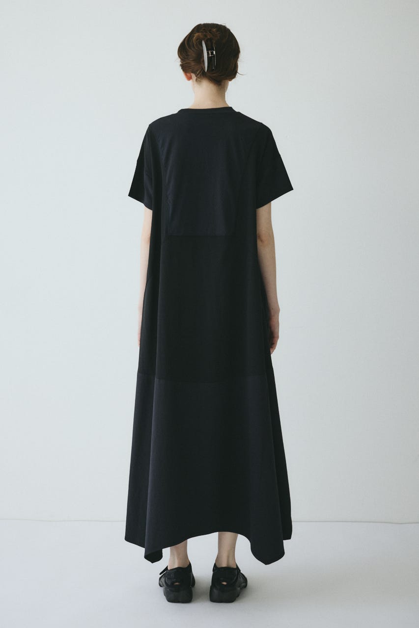 【ポイントアップ+4％対象商品】［予約］Front ribbon docking dress BLK FREE